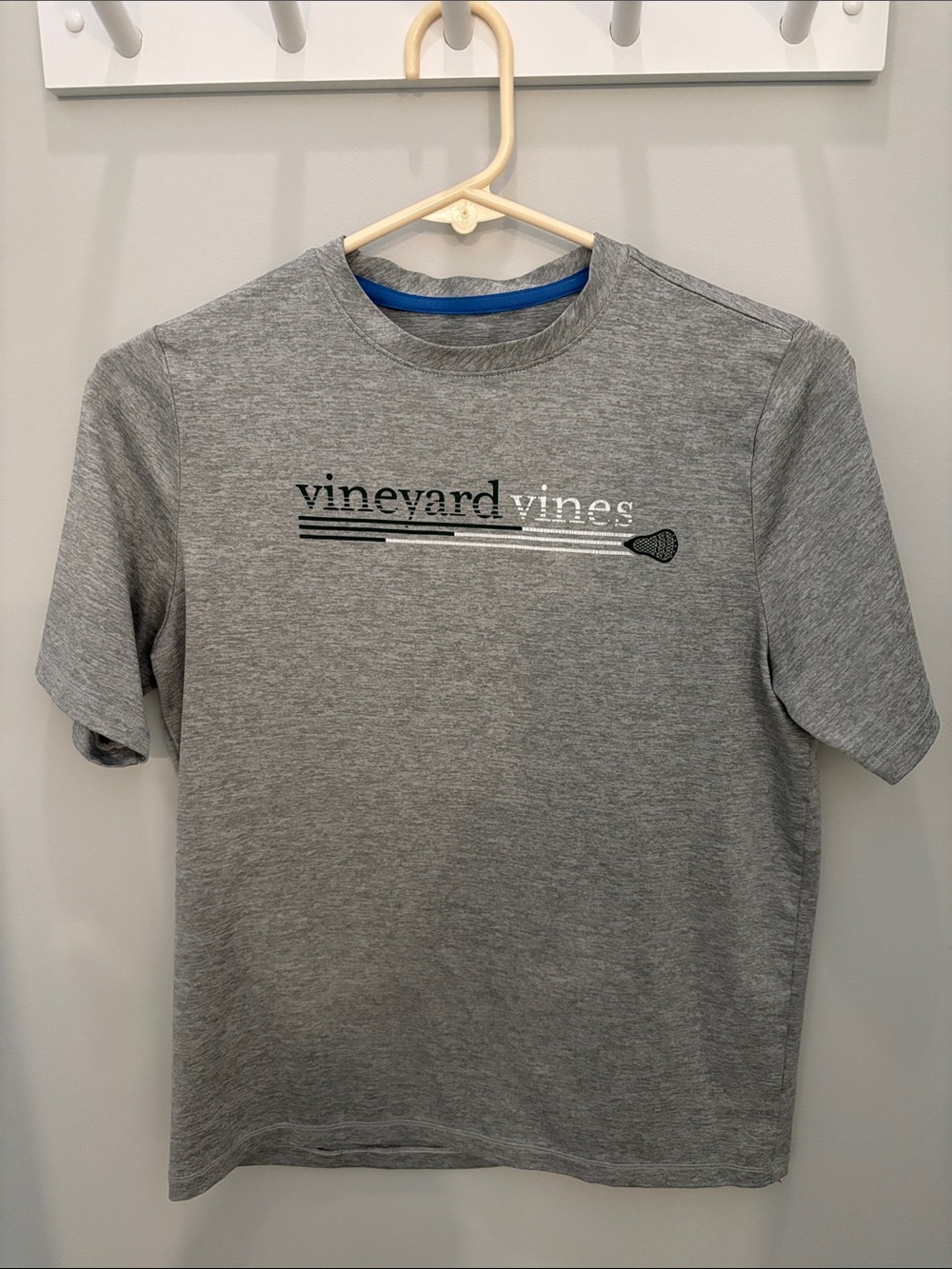 Vineyard Vines Gray Short-Sleeve Lacrosse T-shirt